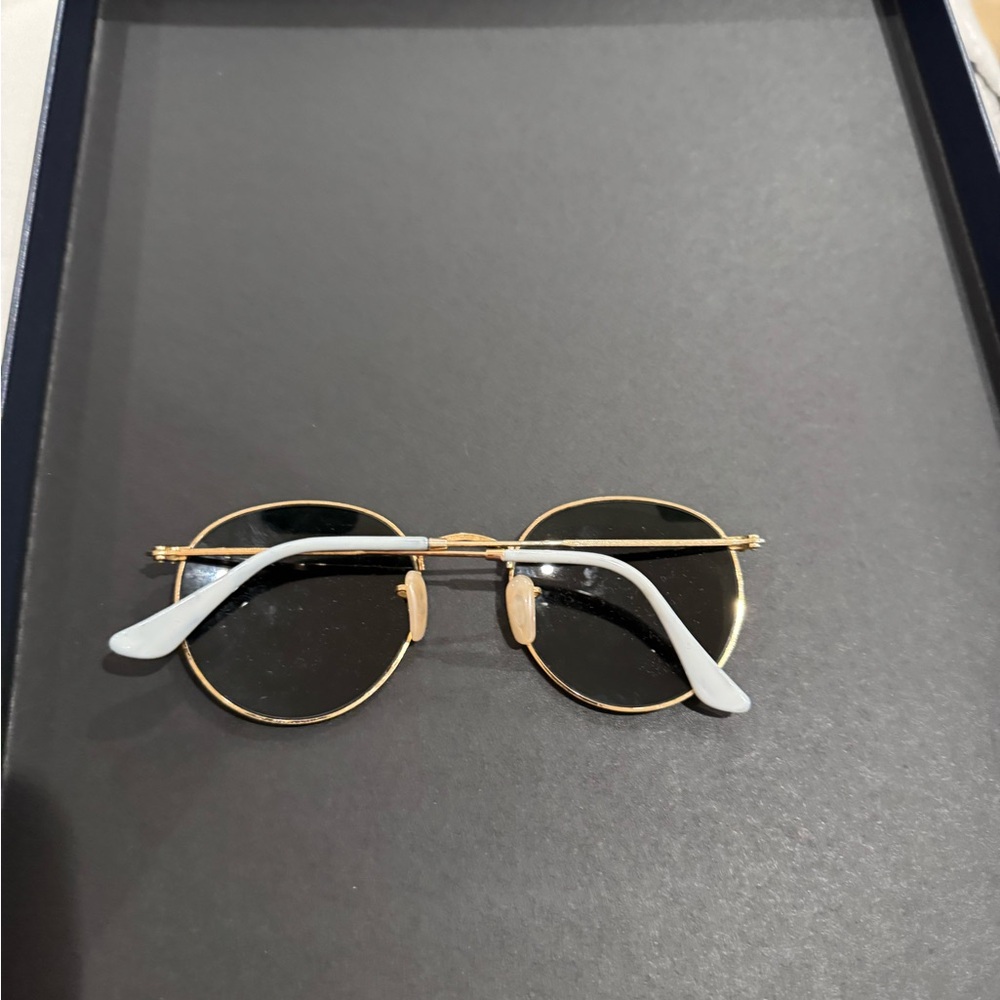 Ray-Ban Gold Round Sunglasses - Picture 4 of 5